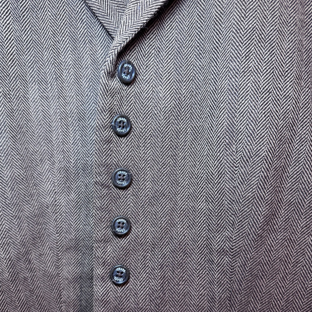Chaps Womens Wool Tweed Blazer Jacket Button-Up Long Sleeve - Picture 4 of 8